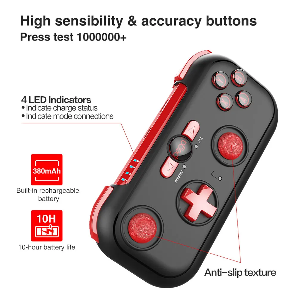 IPega PG-9085 PG 9085 Bluetooth геймпад джойстик Красный Мастер беспроводной игровой