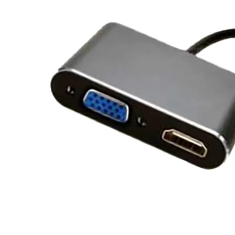 Usb3.1 тип c на Hdmi мать + Vga высокой четкости аудио и видео конвертер|Кабели USB| |