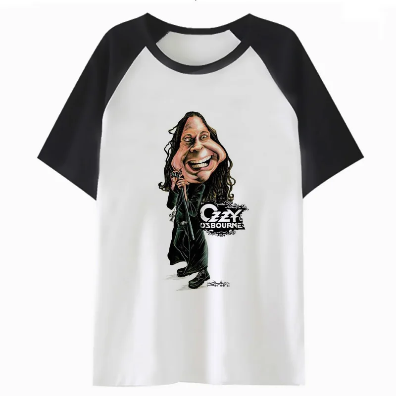 Футболка ozzy osborn забавная футболка для топа одежда уличная harajuku Мужская Хип-Хоп