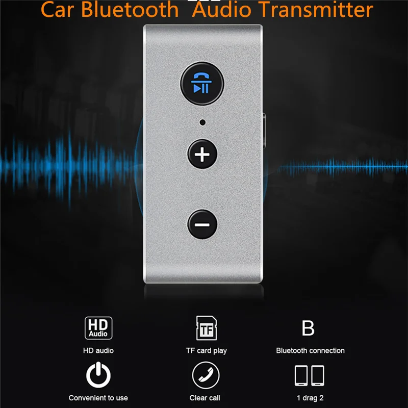 BT710 автомобиля Bluetooth MP3 плеер аудио передатчик громкой связи Hi Fi стерео звук AUX