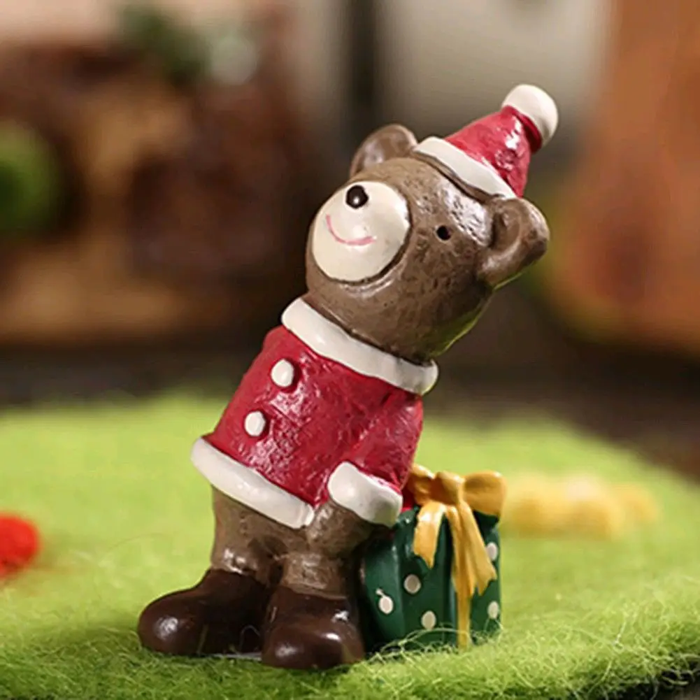 2019 Animal Mini Christmas Tree Decor Desk Table Festival Party Ornament Xmas Figurines Small Ornaments | Дом и сад