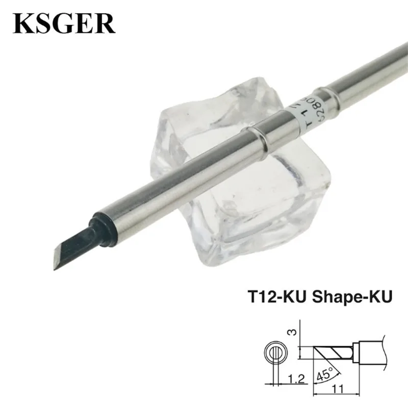 Наконечники для паяльника KSGER T12 насадки электропаяльника T12-ILS /K /KU /JL02/BL/D16/ D24/BC2 70