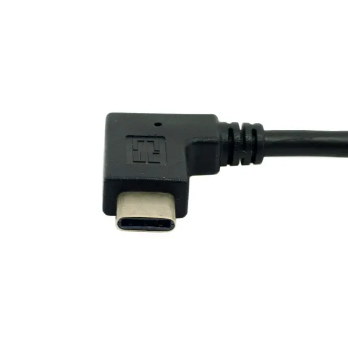 Реверсивный USB-кабель CYDZ 0 3 м USB-C угловой на левый угол 90 градусов кабель для