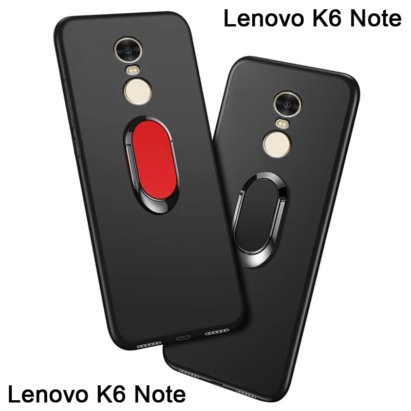 K6 Note Cover for Lenovo K53a48 Case luxury 5.5 Soft Black Silicone Magnetic Car Holder Ring DUAL SIM | Мобильные телефоны и