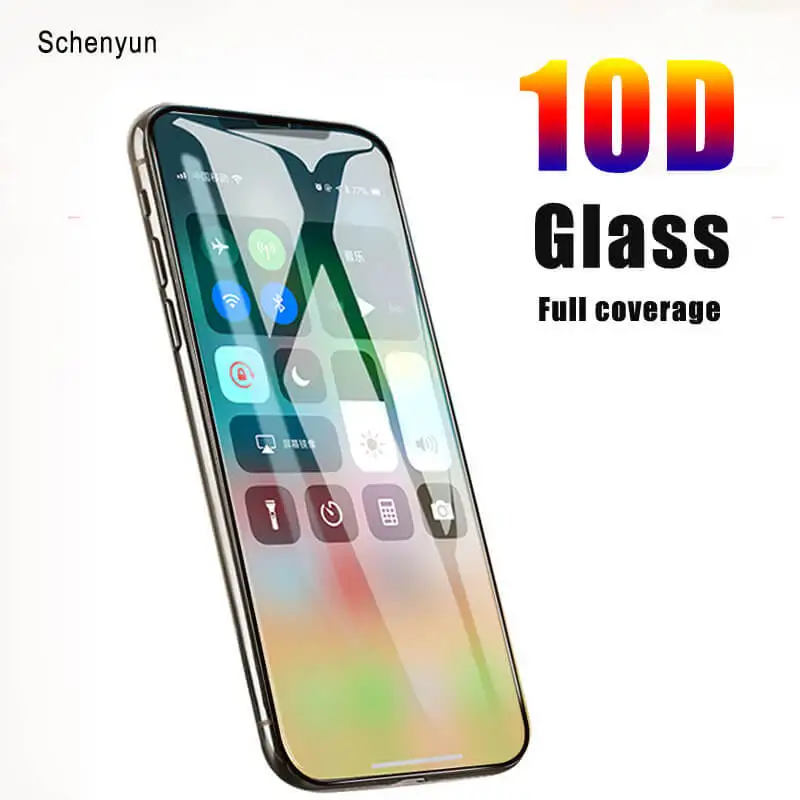 10D закаленное стекло для Iphone 11 pro max Xs Max x XR 7 8 Plus 6 6s Защитное экрана Защитная пленка