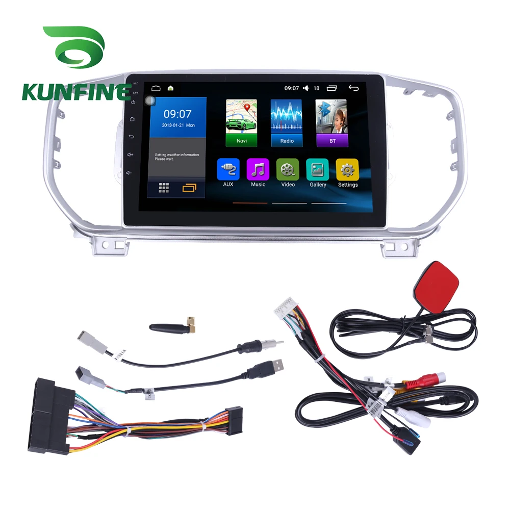 Восьмиядерный 1024*600 Android 8 1 автомобильный DVD GPS навигационный плеер Deckless стерео для