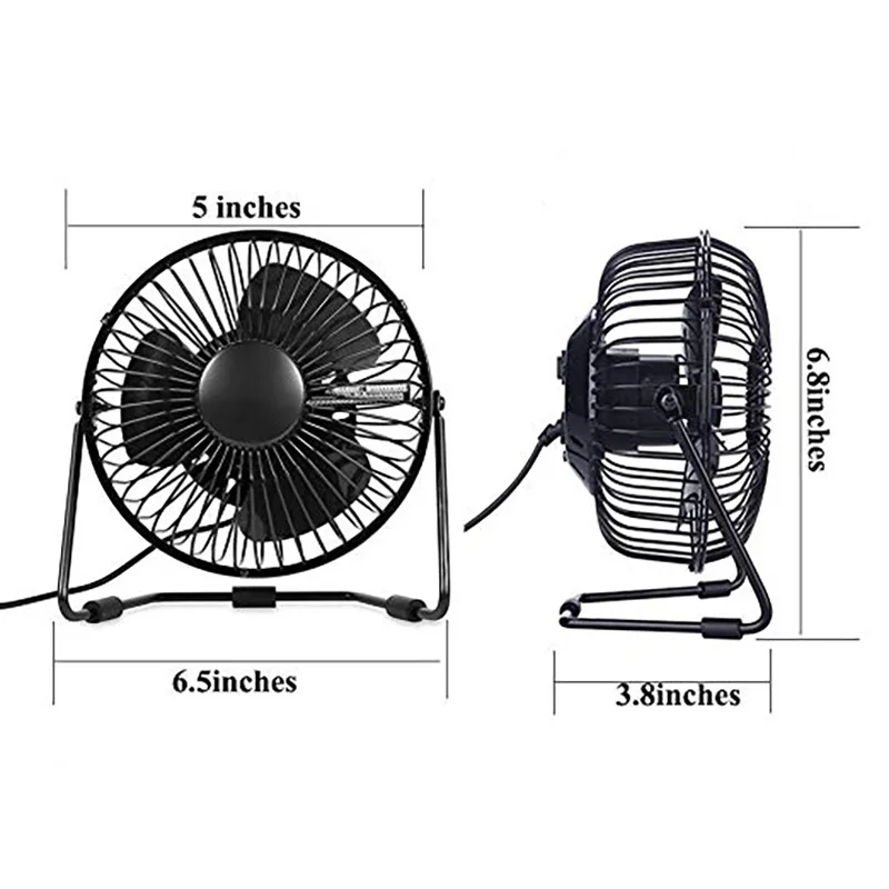 USB LED часы вентилятор мини портативный Настольный с дисплеем в реальном времени