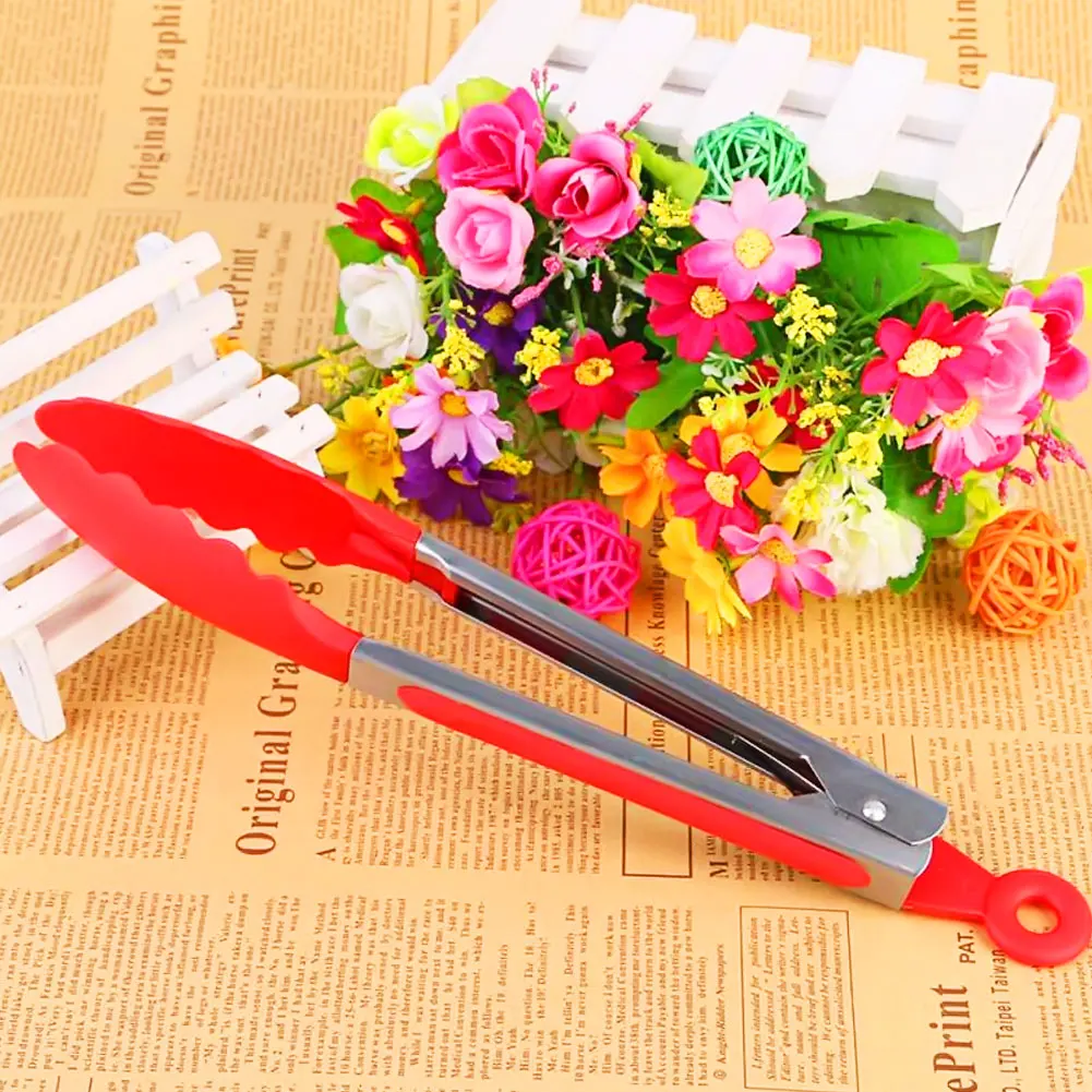 5Pcs Stainless Steel Food Grade 8 Inch Kitchen Utensil Cooking Clip Heat-resistant Clamp Accessories Salad Serving BBQ Tool | Дом и сад