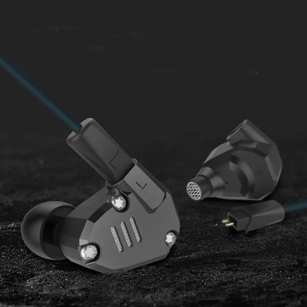 Плотным верхним ворсом KZ ZS6 четыре излучателя стерео наушники вкладыши 2DD + 2BA