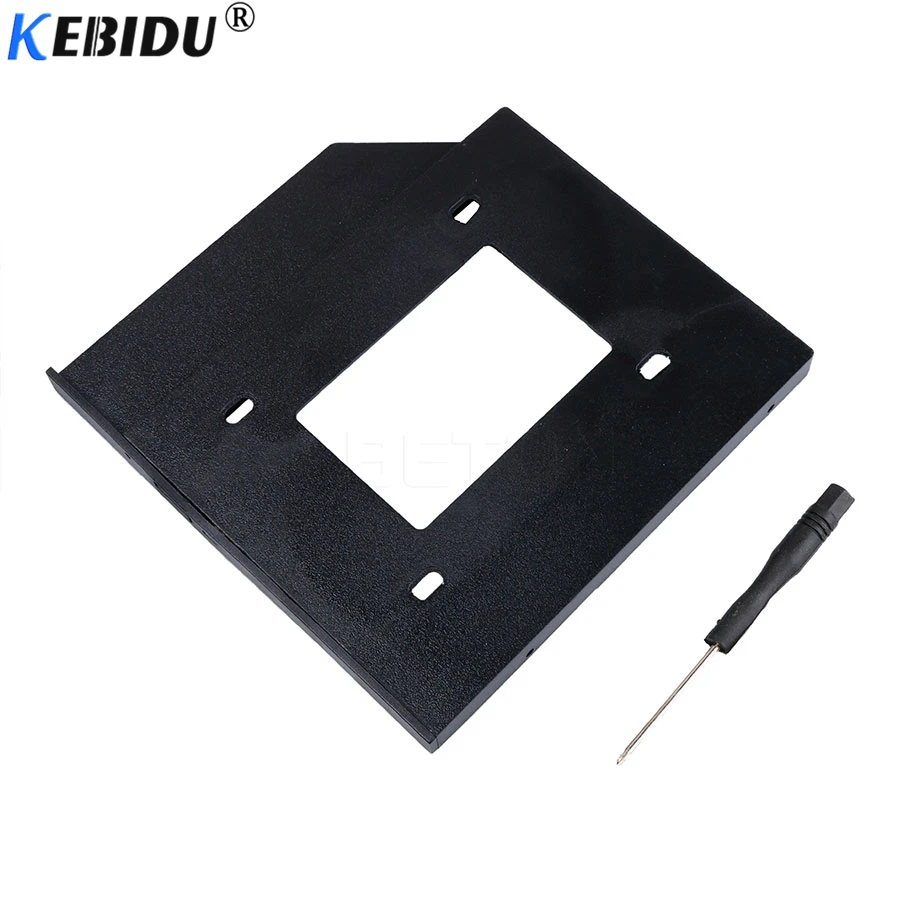 Kebidu новейший SATA на 2nd HDD Caddy 9 5 мм для SSD чехол Корпус жесткого диска Bay ноутбука ODD