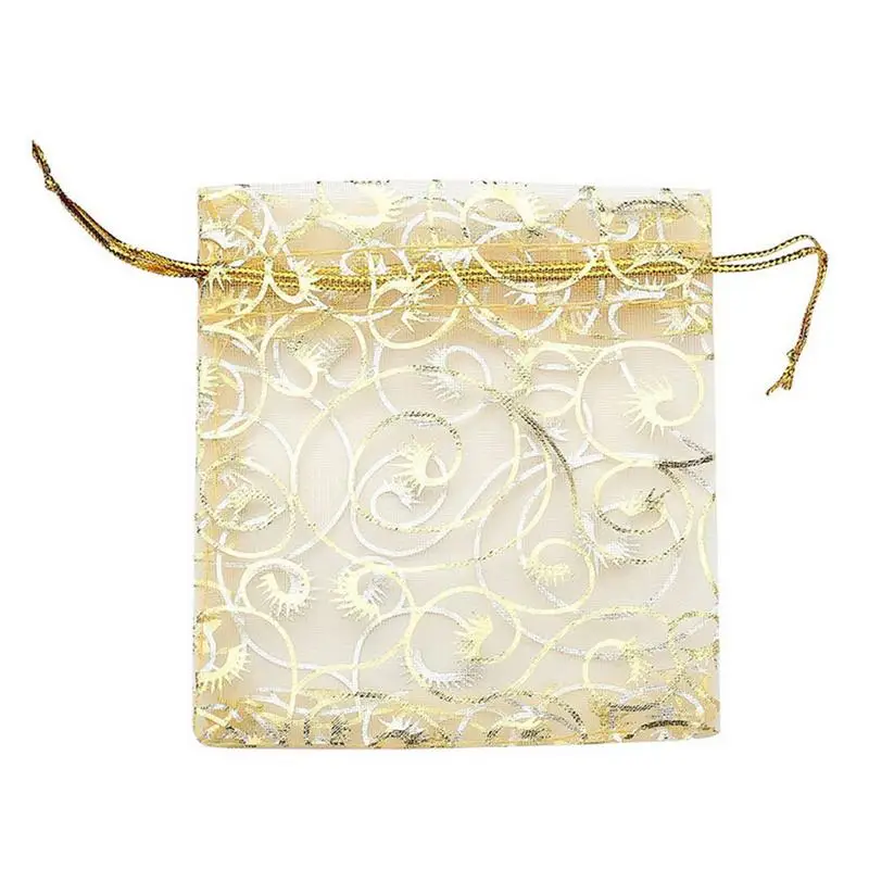 100 шт романтическая Сумка из органзы легкая и дешевая Свадебная конфетная