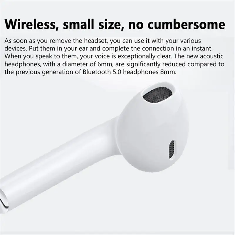 Portable Earphones F1 5.0 TWS Monaural Right Ear Wireless Bluetooth Earbuds Stereo Sweatproof In Devices For IPhone Android | Электроника
