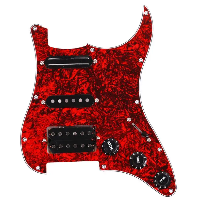Prewired Pickguard защитная пластина с SSH Защитная панель для гитары звукосниматель Humbuckers