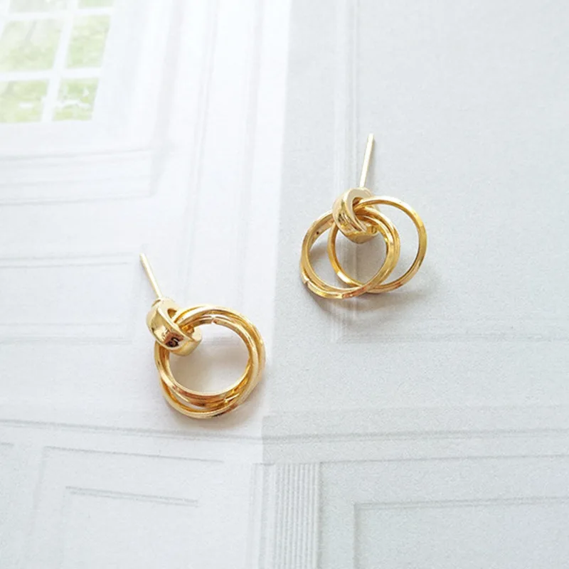 Модные простые металлические текстурные темпераментные звенья цепи двухслойные