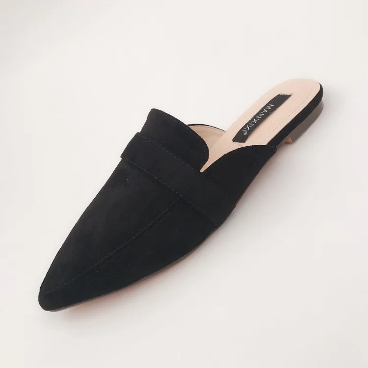 Zapatos mujer коллекция 2019 года сезон весна лето туфли без задника на плоской подошве