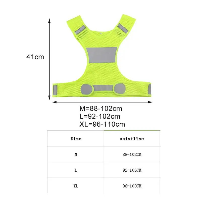 Унисекс уличная велосипедная Защитная жилетка Светоотражающая Ночная езда бег