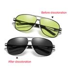 Солнцезащитные очки-хамелеоны мужские фотохромные, авиаторы поляризационные в стиле ретро, с функцией ночного видения