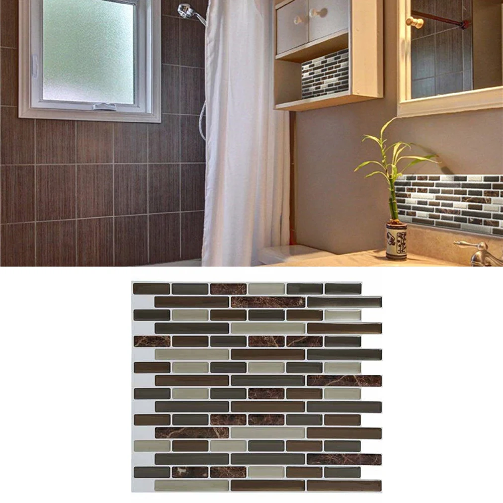 3D мраморная мозаика пилинг и палка настенная плитка самоклеящаяся Backsplash DIY Кухня