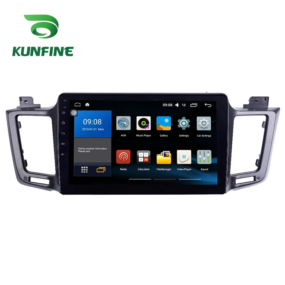 Octa Core 1024*600 Android 10 0 автомобильный DVD GPS навигатор плеер Deckless стерео для Toyota RAV4 12 18