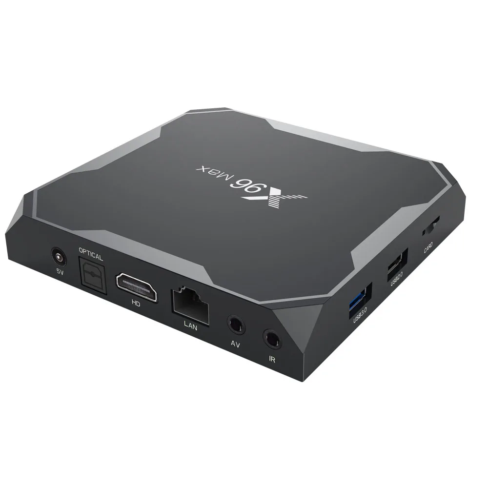 ТВ-приставка Android 8 1 Amlogic S905X2 X96MAX 4 Гб 64 четырехъядерный процессор 2 4G &amp 5 ГГц Wifi 1000 м