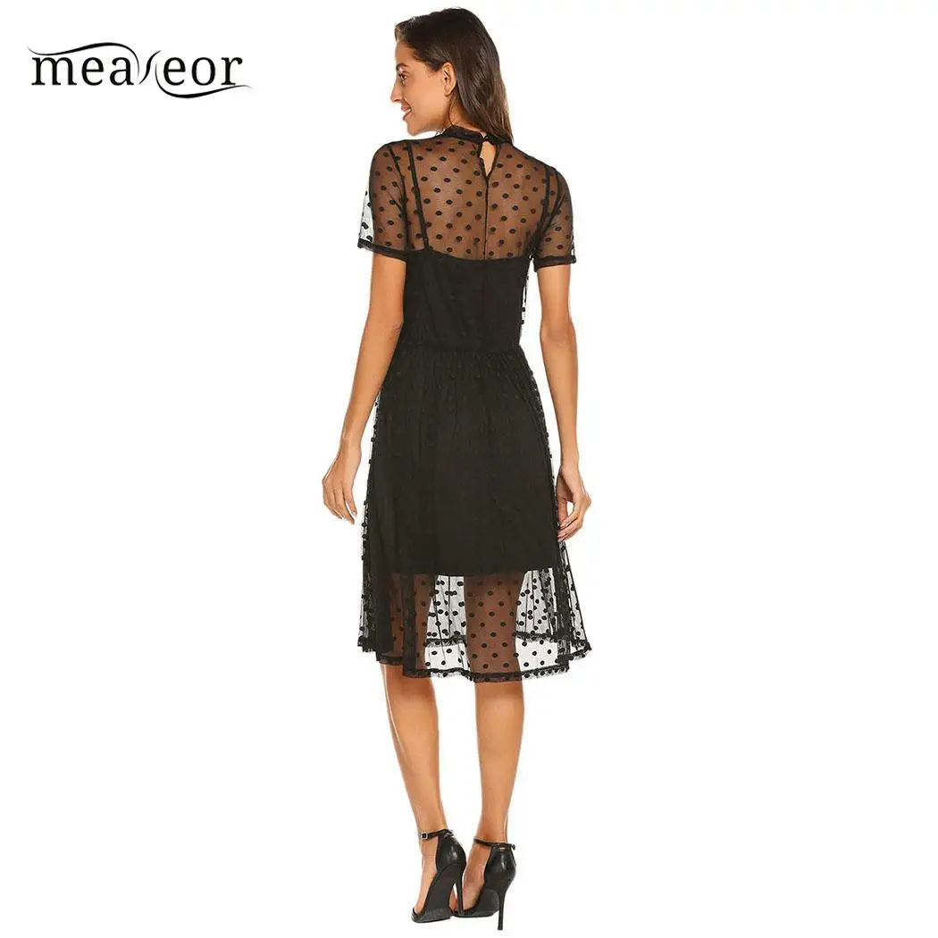 Meaneor/элегантное женское платье в винтажном стиле осенние платья с круглым