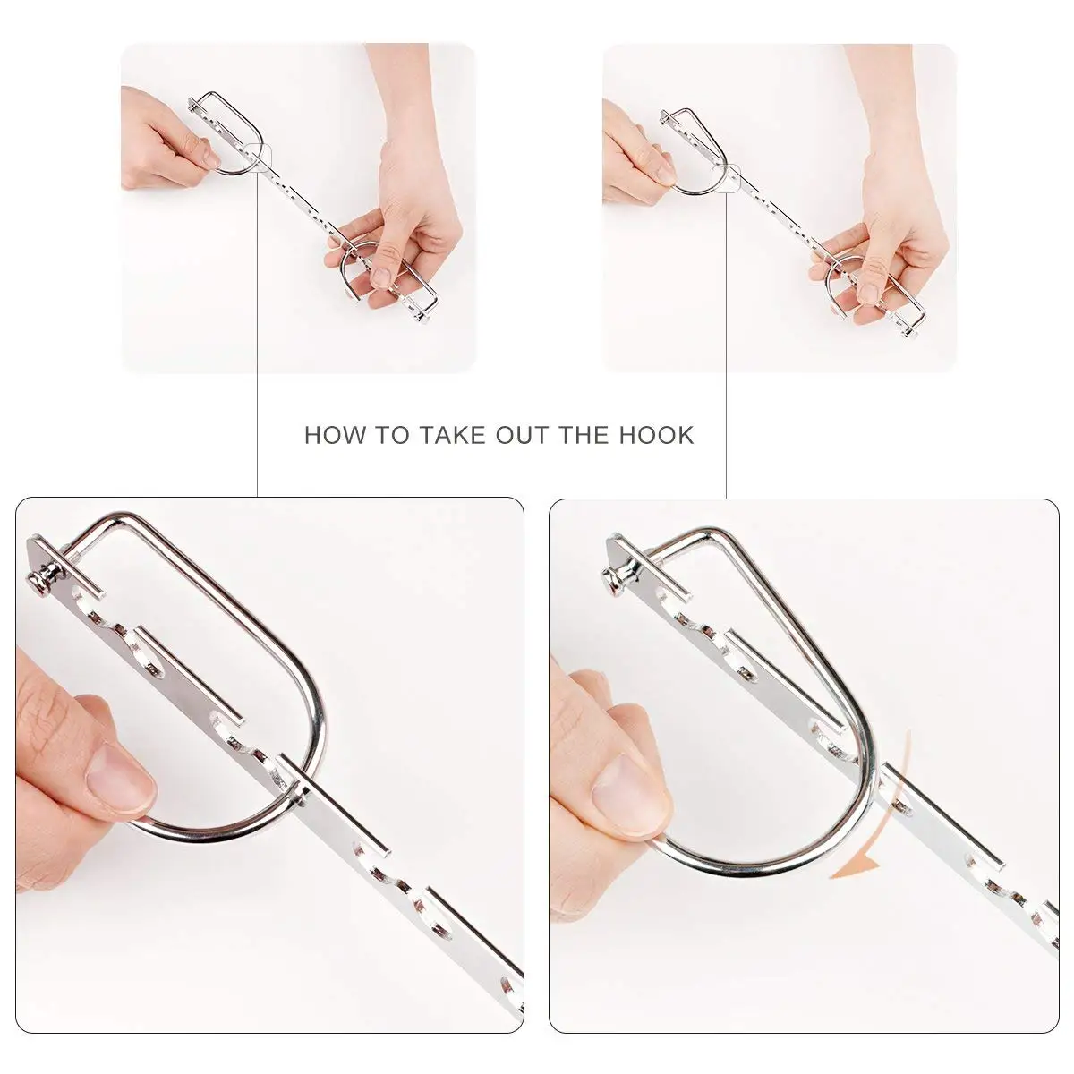 10.5 Inch Closet Space Saving Wardrobe Clothing Magic Hangers Oragnizer Heavy Chrome Updated Hook Design Pack of 8 | Дом и сад