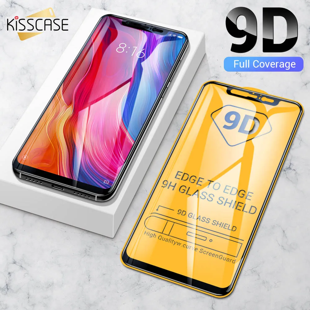 KISSCASE 9D закаленное стекло передняя защита экрана плёнки для Xiaomi 8 9 H твердость