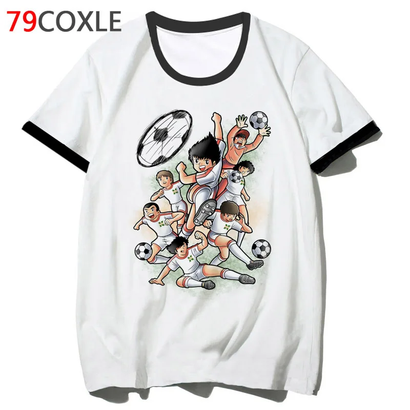 Футболка Captain Tsubasa футболка в стиле Харадзюку мужская одежда хип-хоп уличная