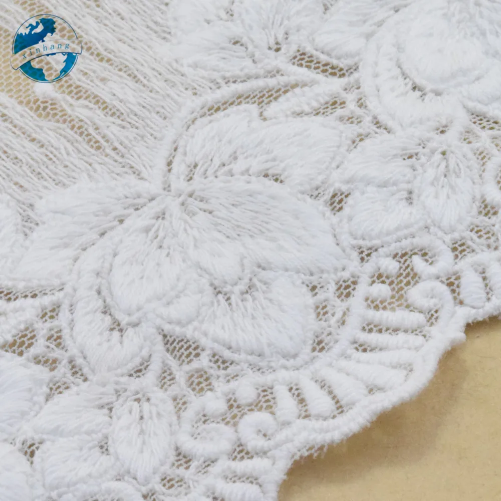 Ширина 19 см хлопковое кружево с вышивкой африканская кружевная ткань отделка