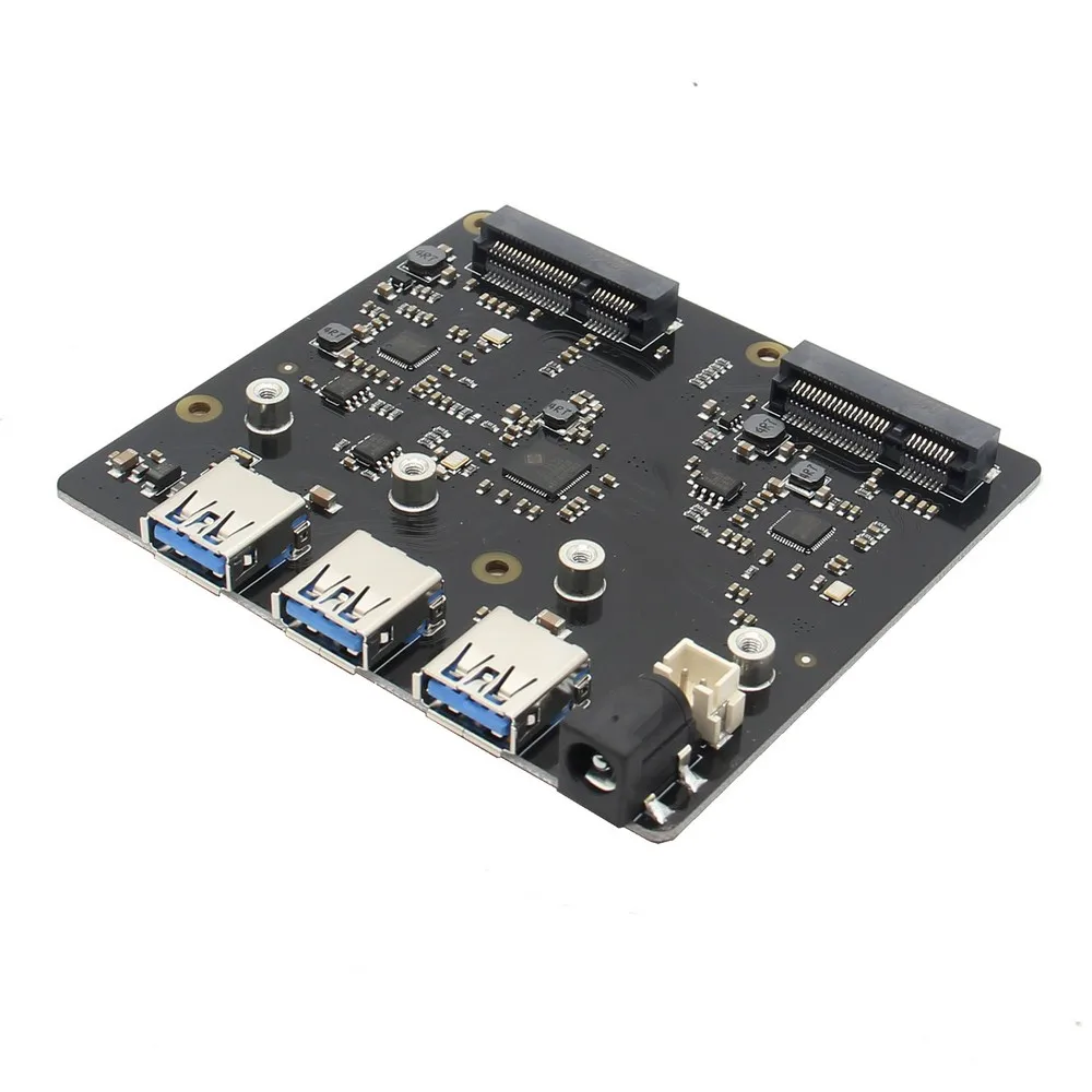 Raspberry Pi X852 V1.1 двойной mSATA SSD Плата расширения с USB 3 0 джемпер для Model B +