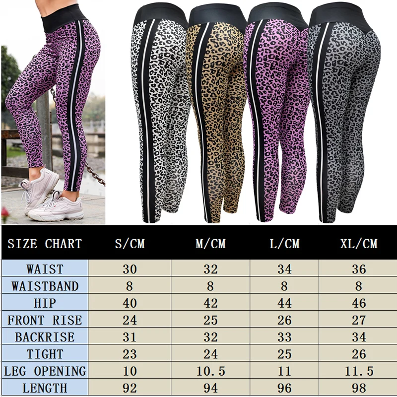 

Casual high waist leopard leggings women sportswear fitness clothing 2018 athleisure sexy legging activewear pants