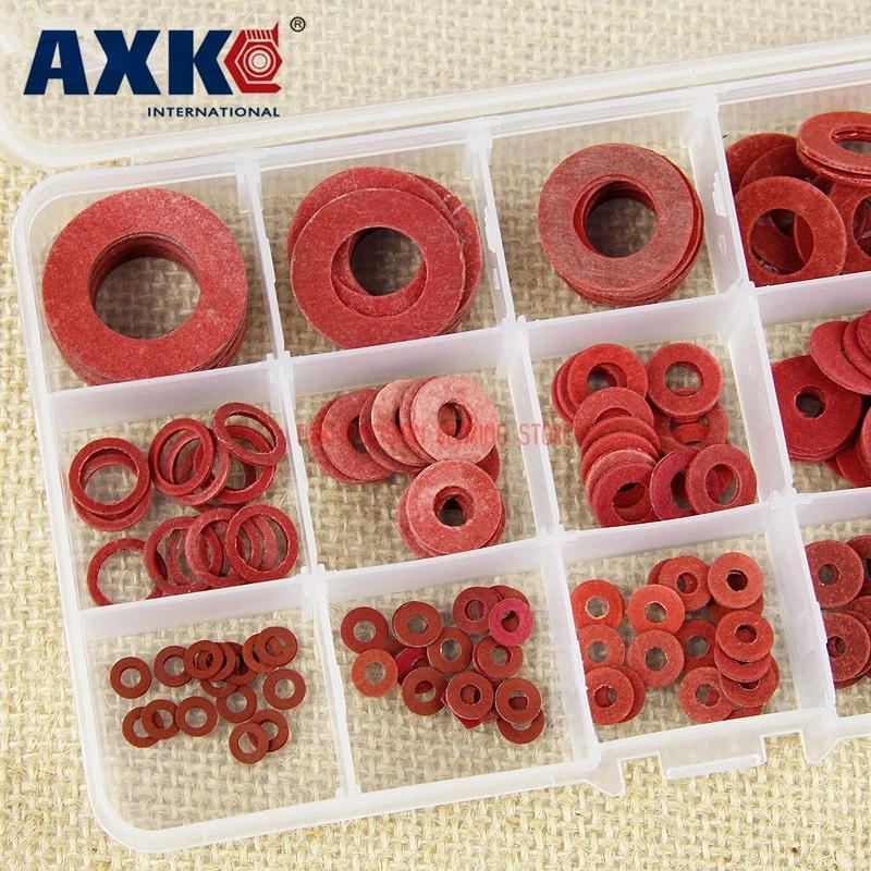 

2021 New Real Hts Feet 225pcs Red Steel Gasket Kit Insulation Flat Pad Paper Meson M3 M4 M5 M6 M8 M10 M12 M14 M16