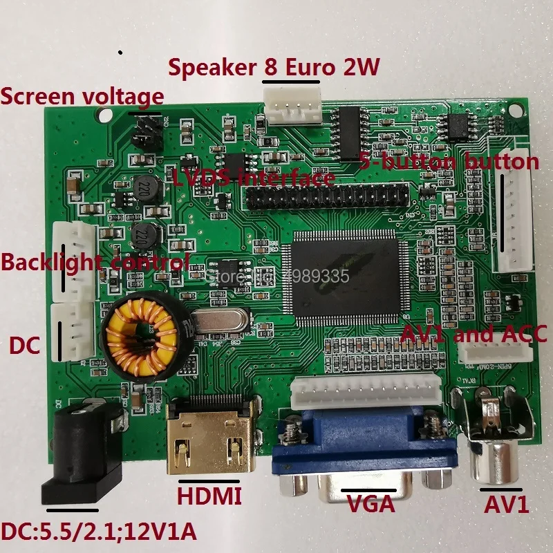 7 дюймовый дисплей модуль Φ * 800Raspberry Pi монитор маленькая панель дисплея HDMI VGA