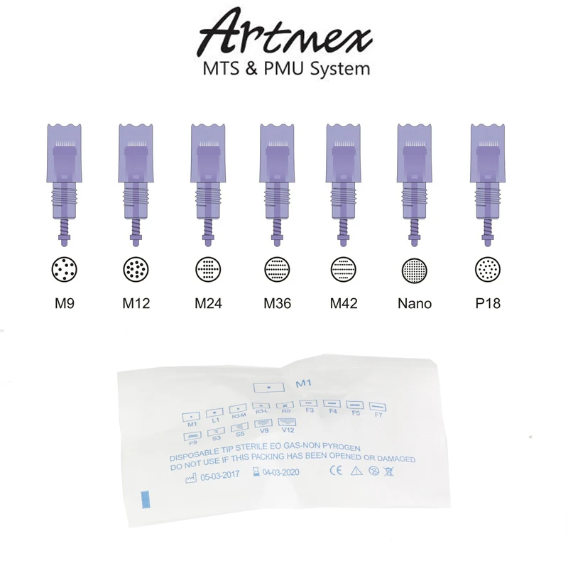 10 шт. Artmex V3 V6 V8 V9 V11 A3 иглы картриджи МТС Полупостоянный макияж тату машина