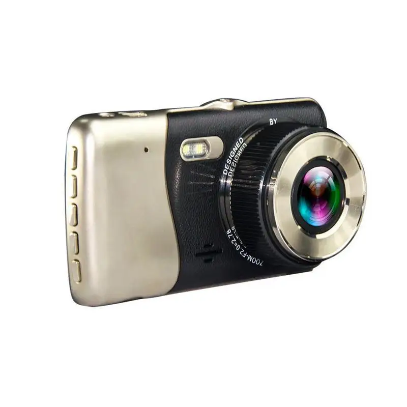 

4 Inch Dual Lens Camera HD 1080P Car DVR Vehicle Video Registrator Dual Lens Night Vision With Rear View Camera Video Recorder