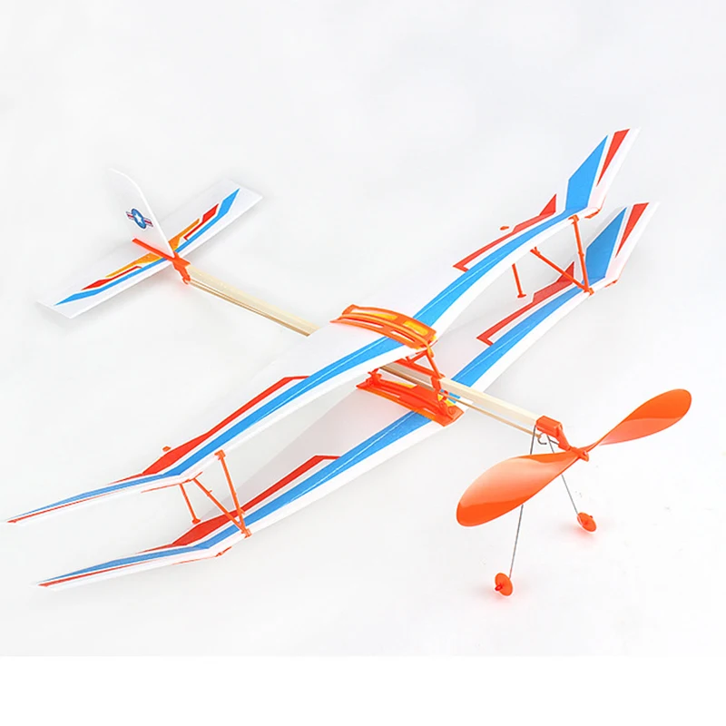Модный с резиновым ремешком самолет эластичный питание планер летающий DIY