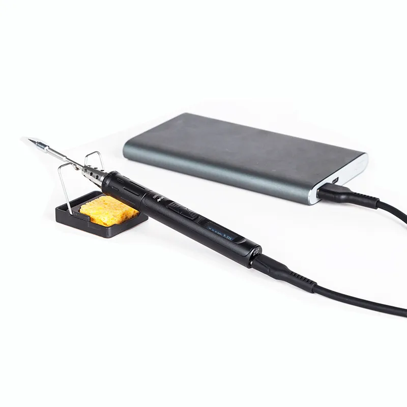Мини TS80 цифровой OLED USB Type C программируемая паяльная станция паяльный инструмент