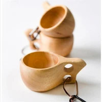 hot chinese portable wood coffee mugs rubber wooden tea milk cups water drinking mugs drinkware handmade juice lemon teacup gift
