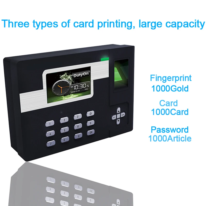 Биометрическая система посещаемости времени TCP/IP USB контроль отпечатков пальцев