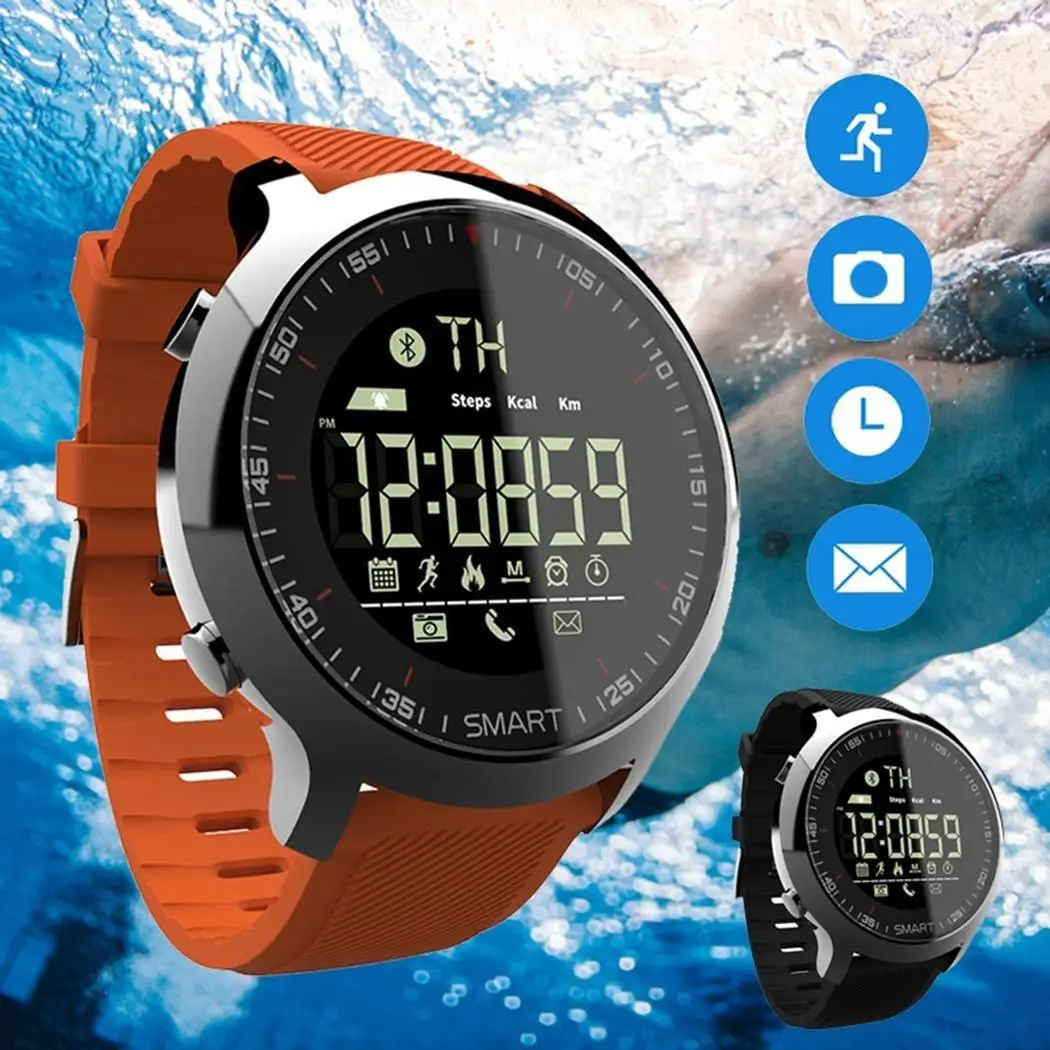 EX18 спортивные Смарт часы IP68 Водонепроницаемые 5 АТМ шагомер Xwatch плавательные