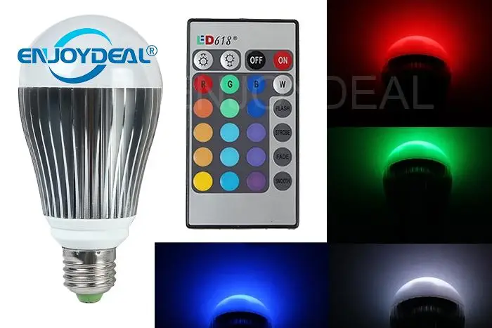 10 Вт 85 265 в многоцветный RGB волшебный светодиодный прожектор с пультом
