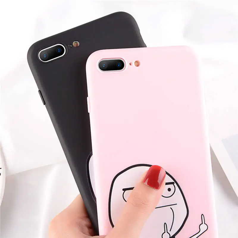 Чехол USLION Funny Man для iPhone 12 6 7 8 Plus X XR XS Max чехлы 6S мягкий силиконовый чехол на заднюю
