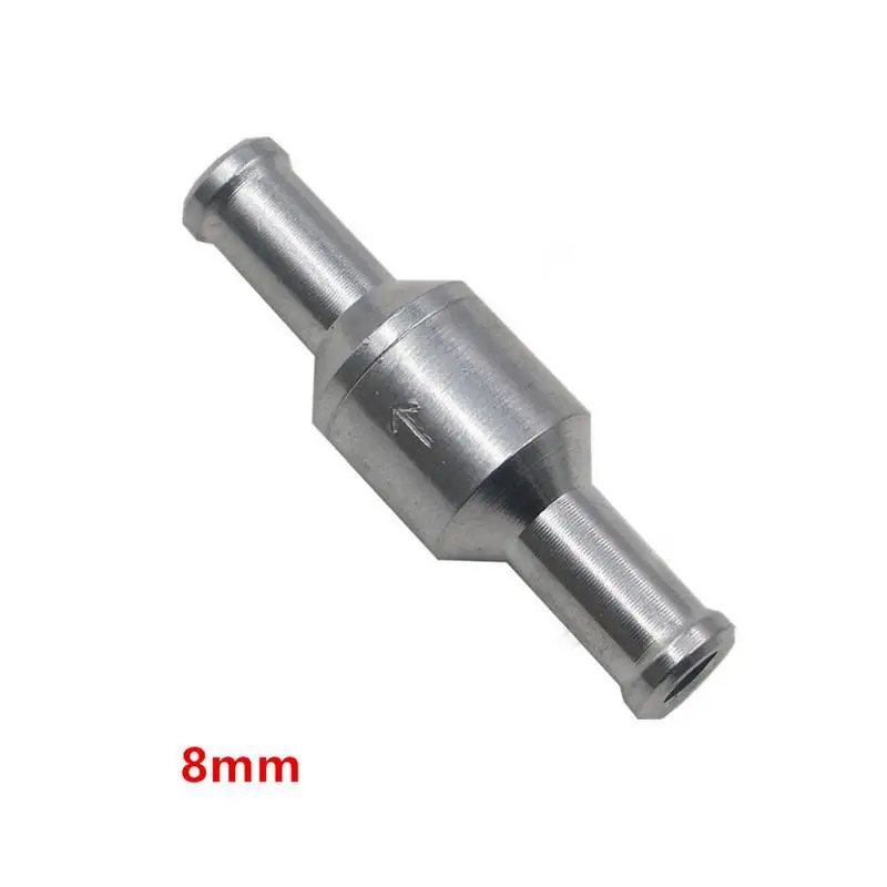 

Automotive fuel one-way check valve fuel 1Pcs 6/8/10/12mm Aluminium Alloy Fuel Non Return Fit for Carburettor