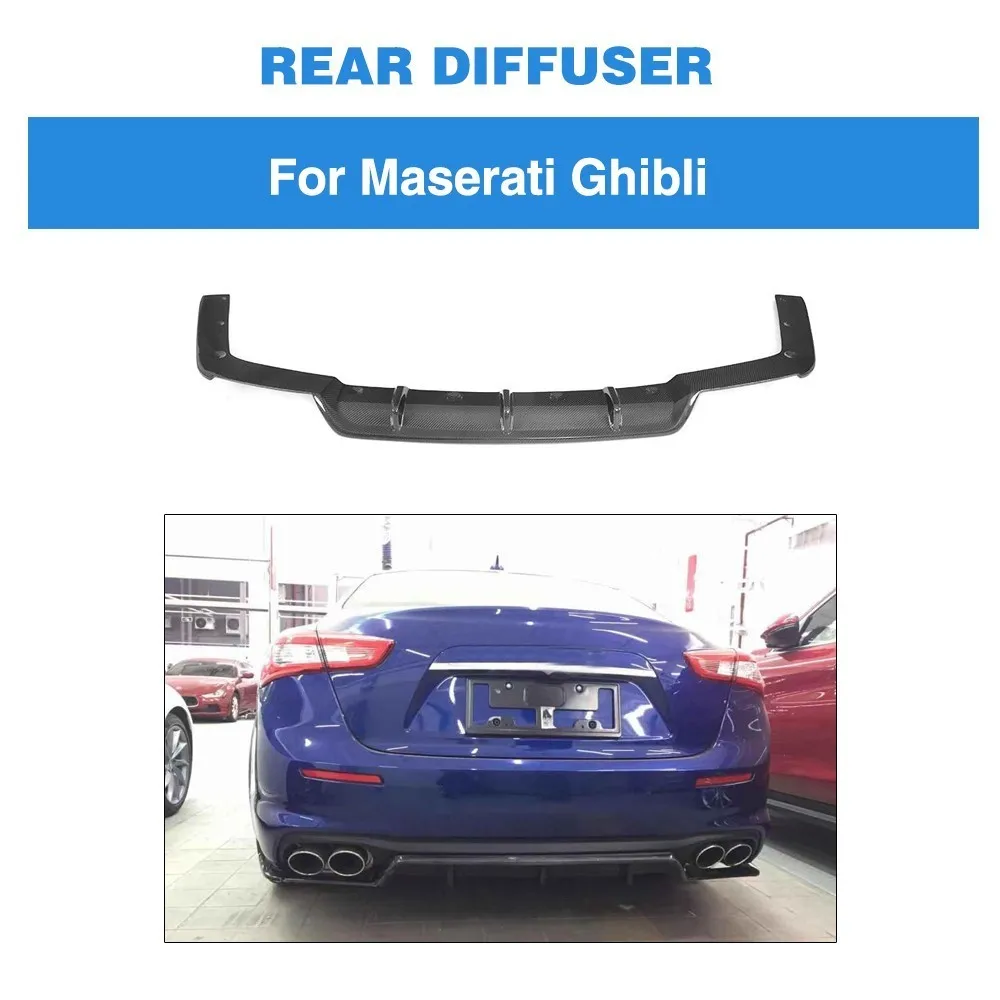 

For Maserati Ghibli Base Sedan 4-Door 2018 2019 Rear Bumper Lip Diffuser Spoiler Apron Splitters