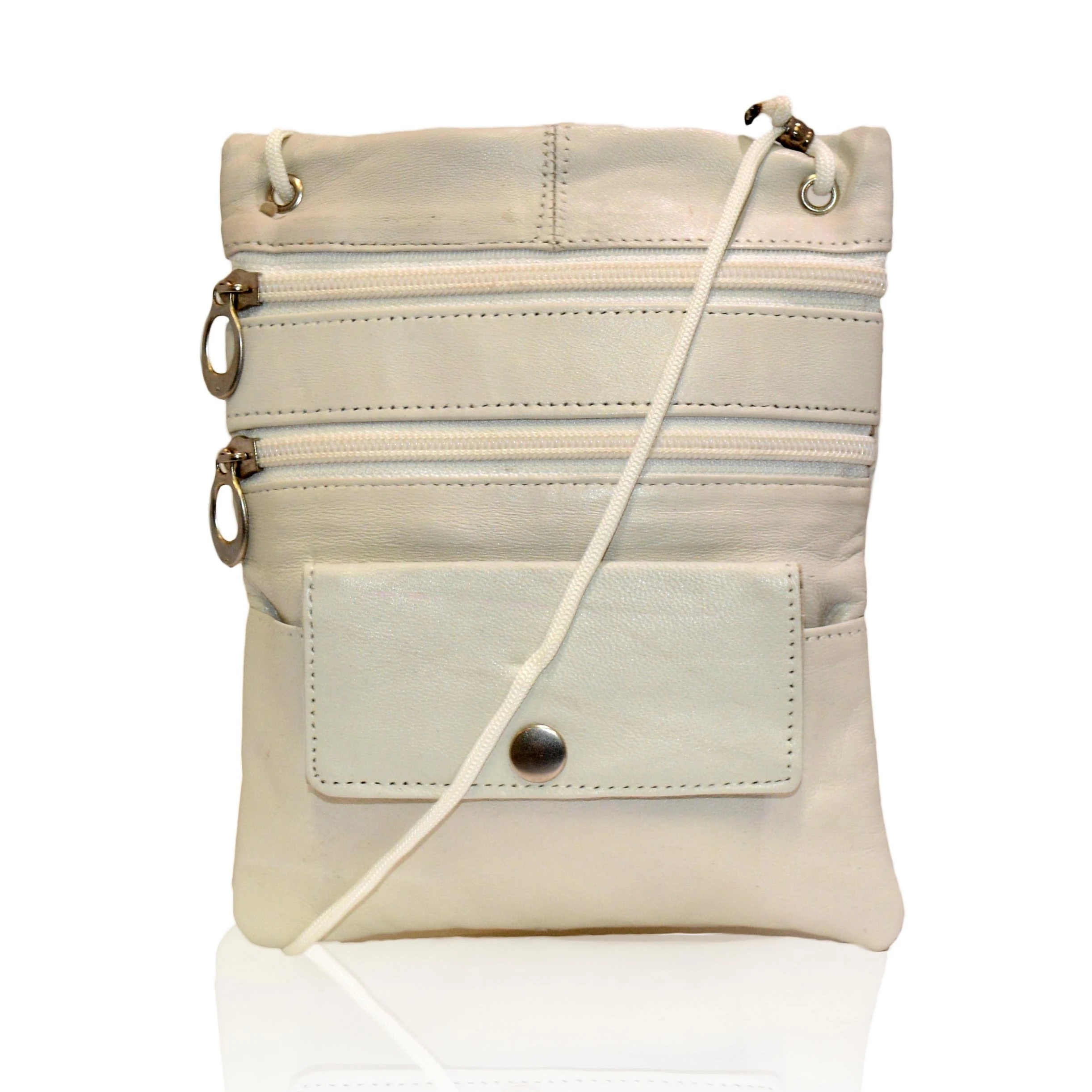 Handcrafted Leather Crossbody Purse Bag |