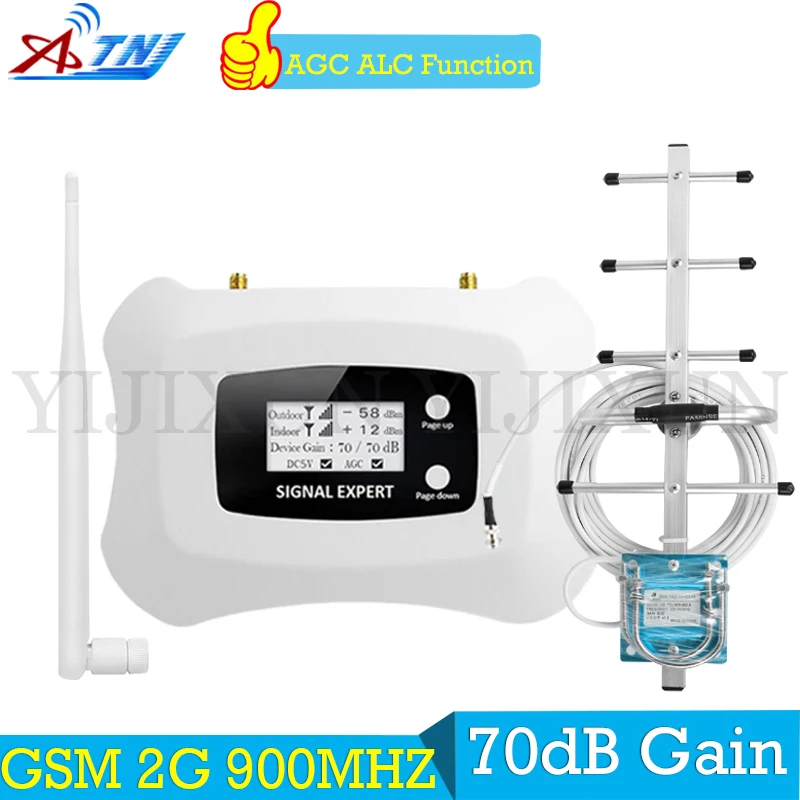 ATNJ 900 МГц 2G gsm репитер Мобильный усилитель сигнала GSM сотовый ретранслятор + Yagi