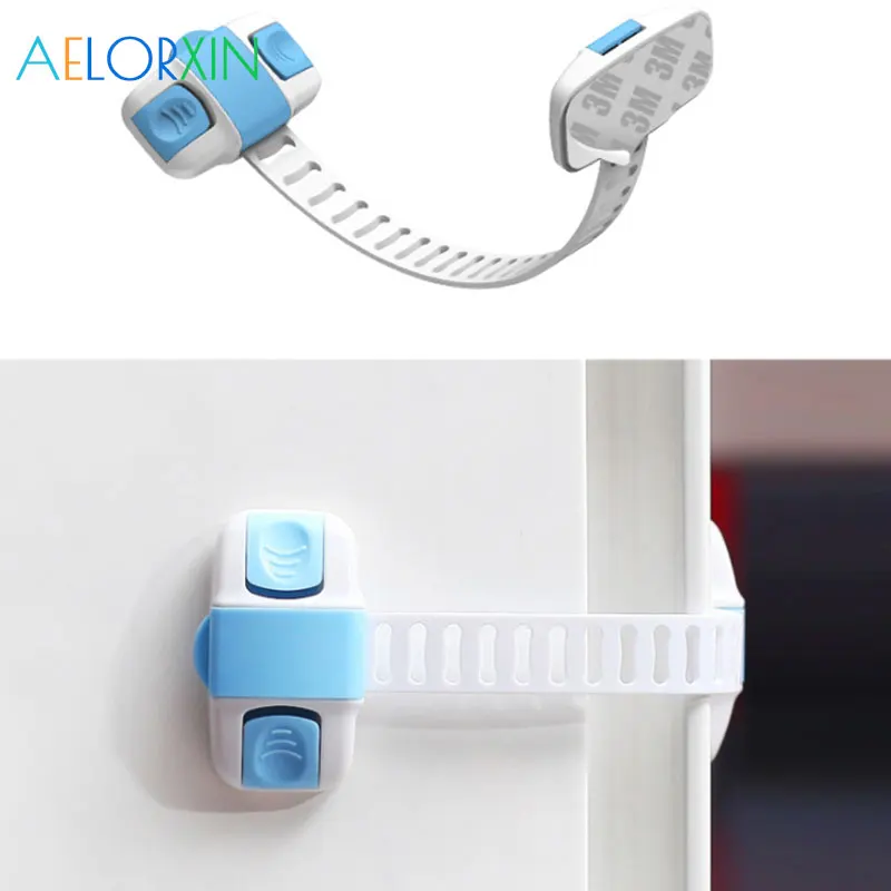 Cerradura de seguridad para beb&eacute;, caj&oacute;n/nevera/armario/inodoro, protecci&oacute;n de Castillo para ni&ntilde;os, cerradura de seguridad para ni&ntilde;os, novedad-2