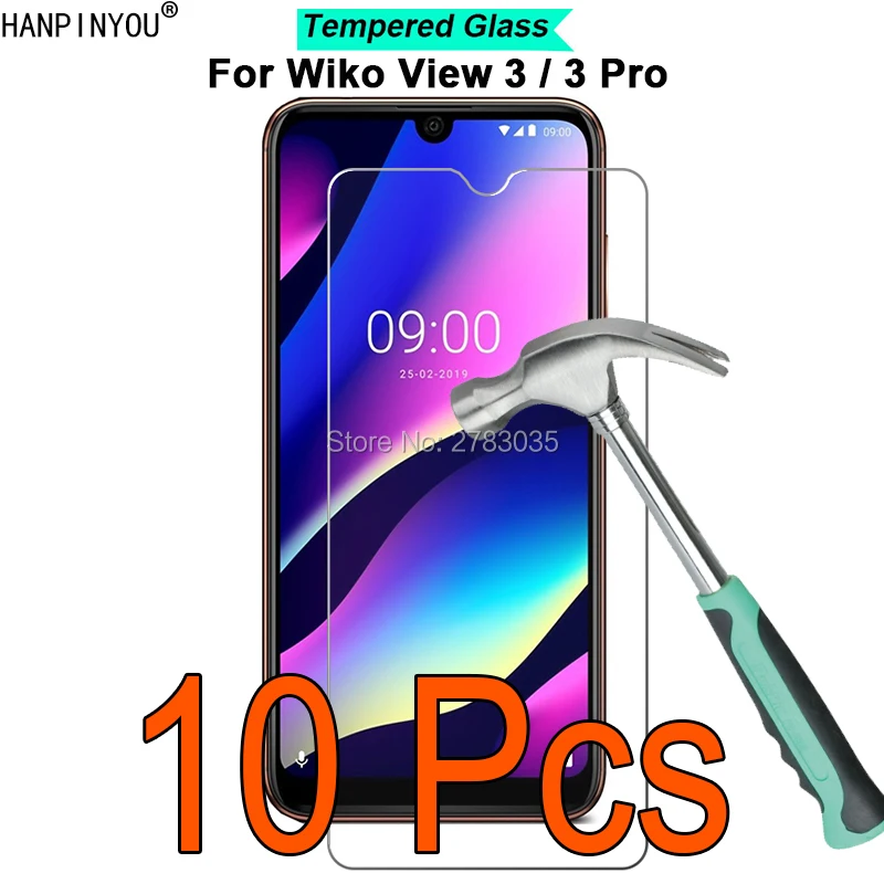 10 шт./лот для Wiko View 3 / Pro 9H твердость 2.5D ультратонкое Закаленное стекло Защитная