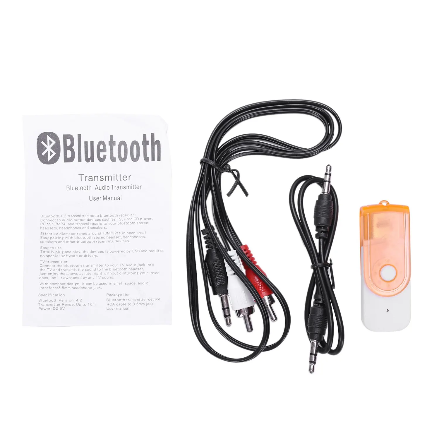 Bt13 Bluetooth аудио передатчик 3.5Aux 2 4 Мбит/с 50 см Bluetooth4.2 автоматический поиск