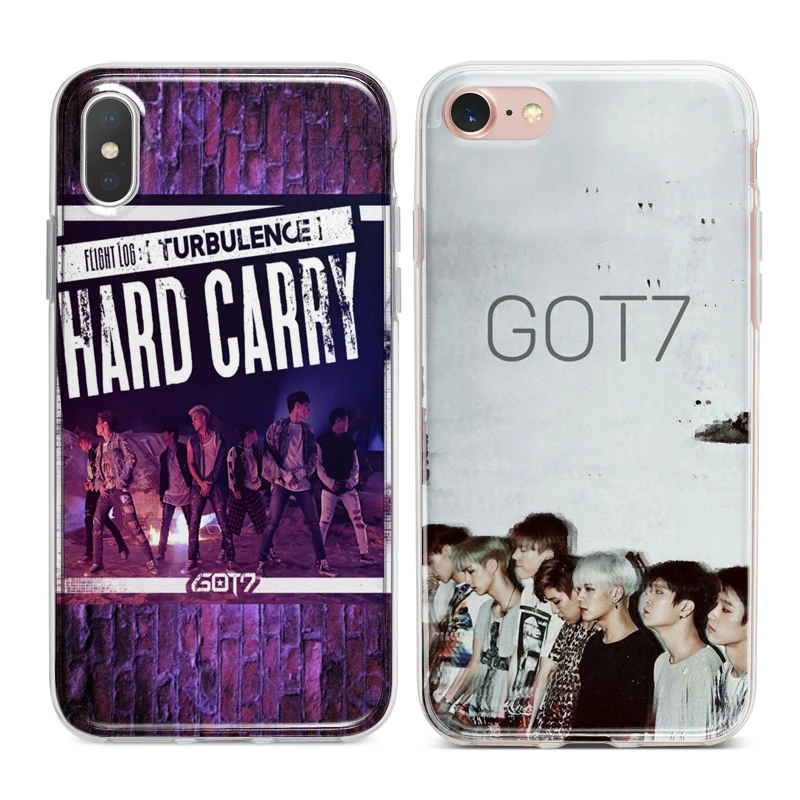 GOT7 KPOP мальчик группа раскладной Мягкий ТПУ силиконовый чехол для телефона iPhone XS